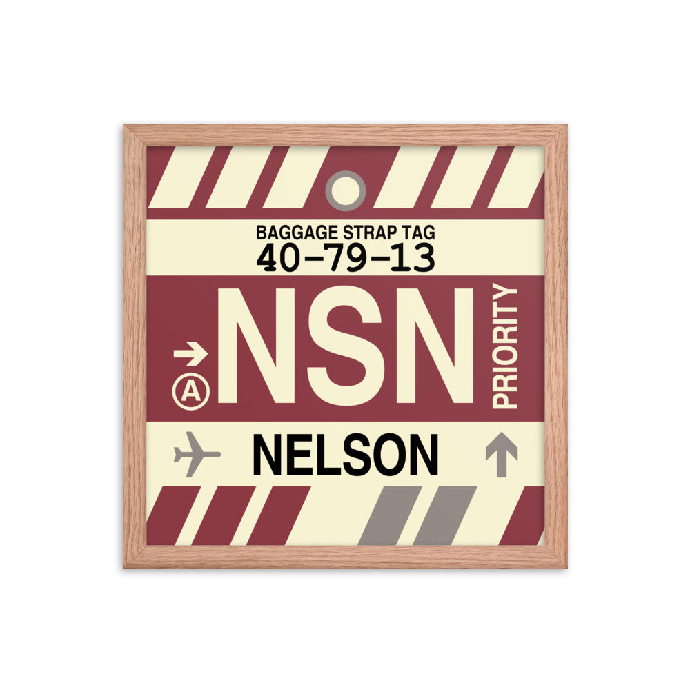 Travel-Themed Framed Print • NSN Nelson Souvenir • YHM Designs - Image 08
