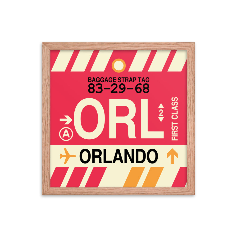 Travel-Themed Framed Print • ORL Orlando Souvenir • YHM Designs - Image 08