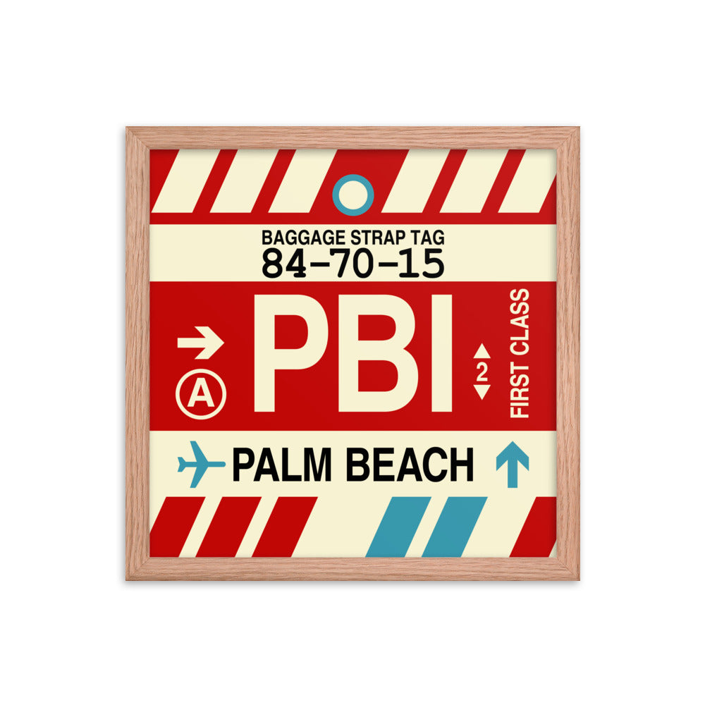 Travel-Themed Framed Print • PBI Palm Beach • YHM Designs - Image 08