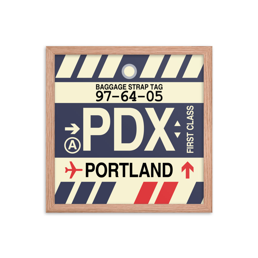 Travel-Themed Framed Print • PDX Portland • YHM Designs - Image 08
