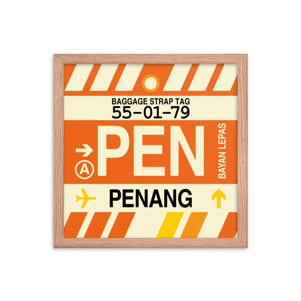 Travel-Themed Framed Print • PEN Penang Souvenir • YHM Designs - Image 08