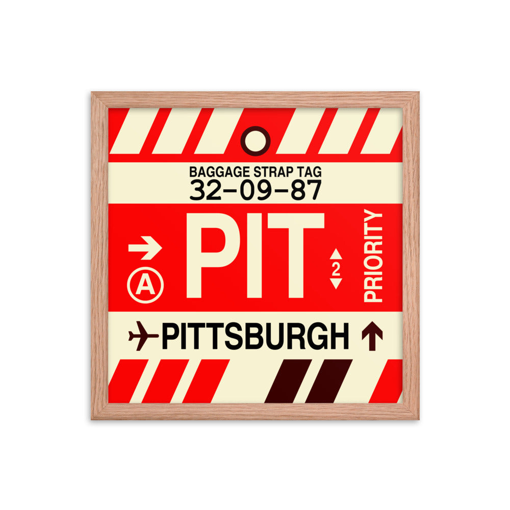 Travel-Themed Framed Print • PIT Pittsburgh • YHM Designs - Image 08
