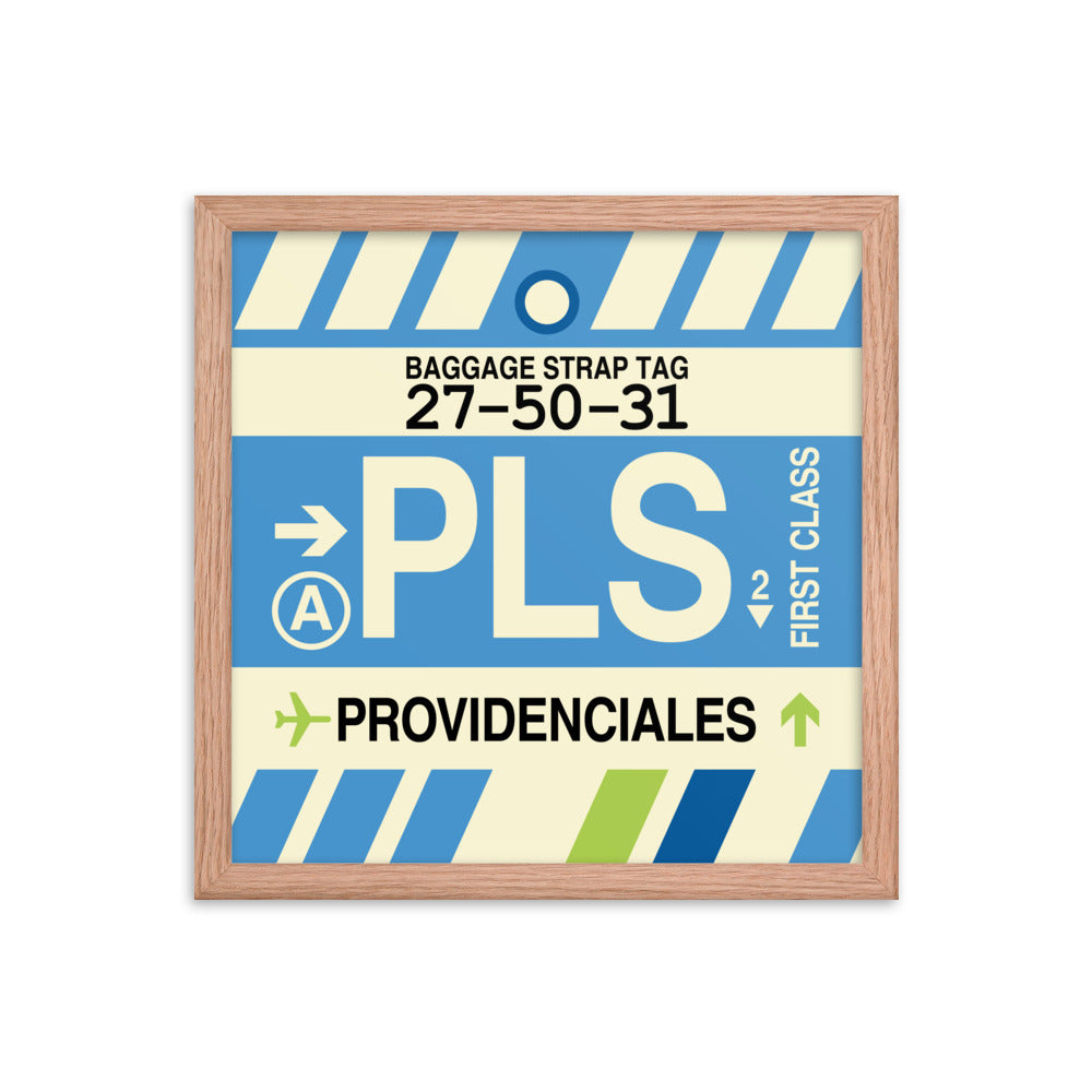 Travel-Themed Framed Print • PLS Providenciales Souvenir • YHM Designs - Image 08
