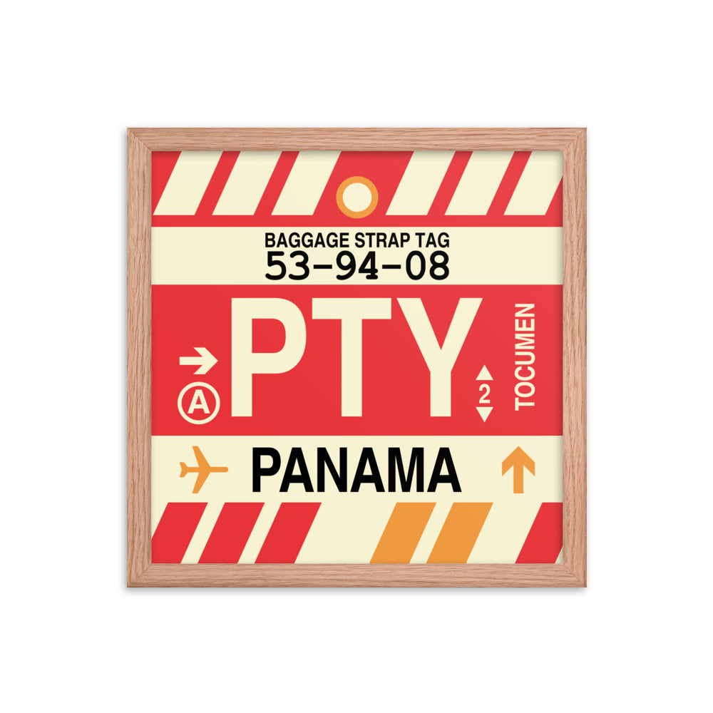Travel-Themed Framed Print • PTY Panama City Souvenir • YHM Designs - Image 08