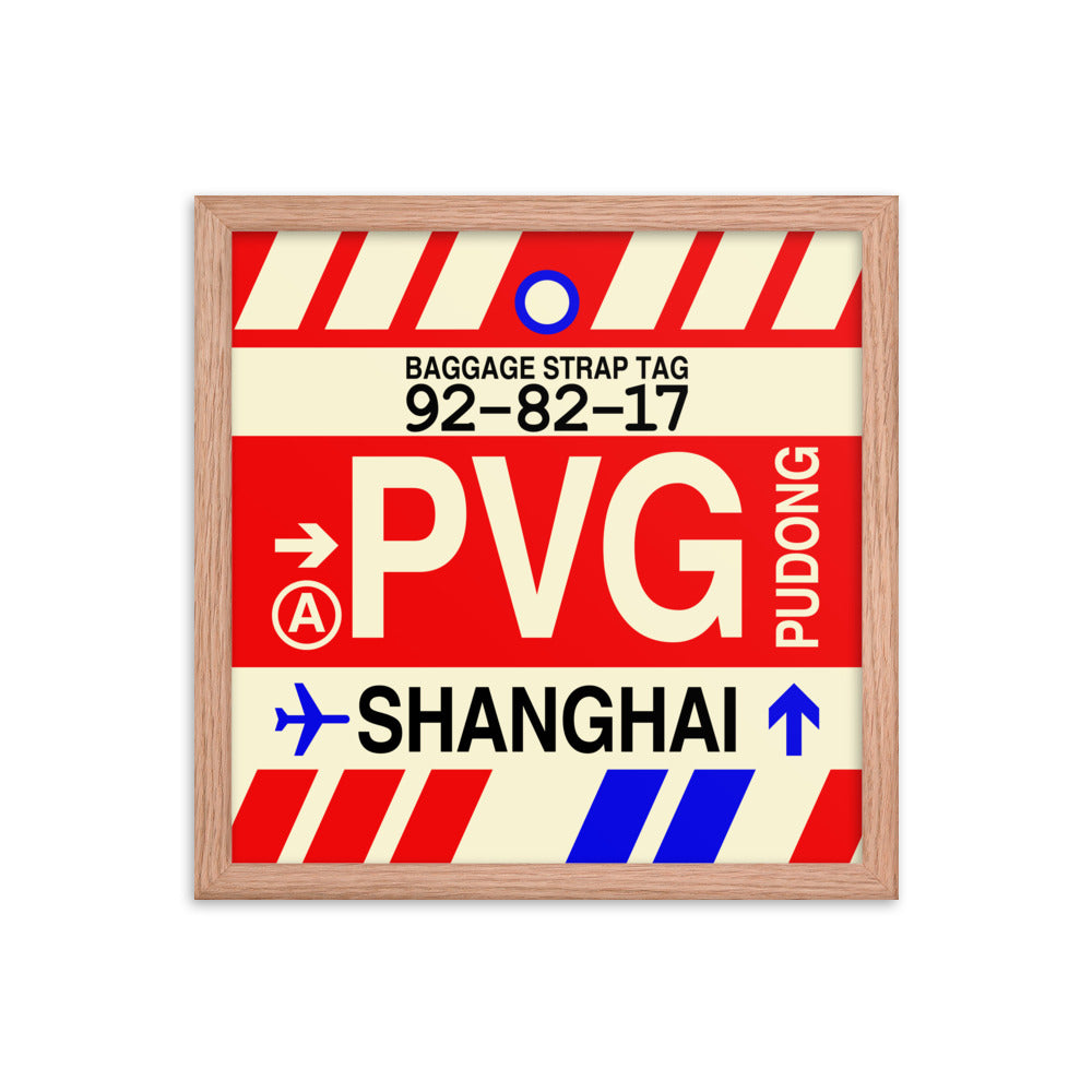 Travel-Themed Framed Print • PVG Shanghai Souvenir • YHM Designs - Image 08
