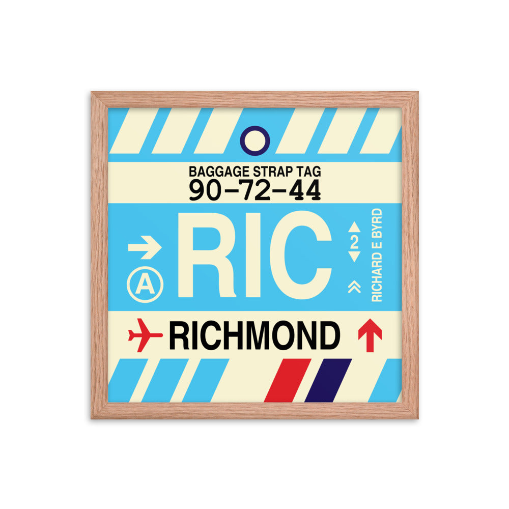 Travel-Themed Framed Print • RIC Richmond • YHM Designs - Image 08