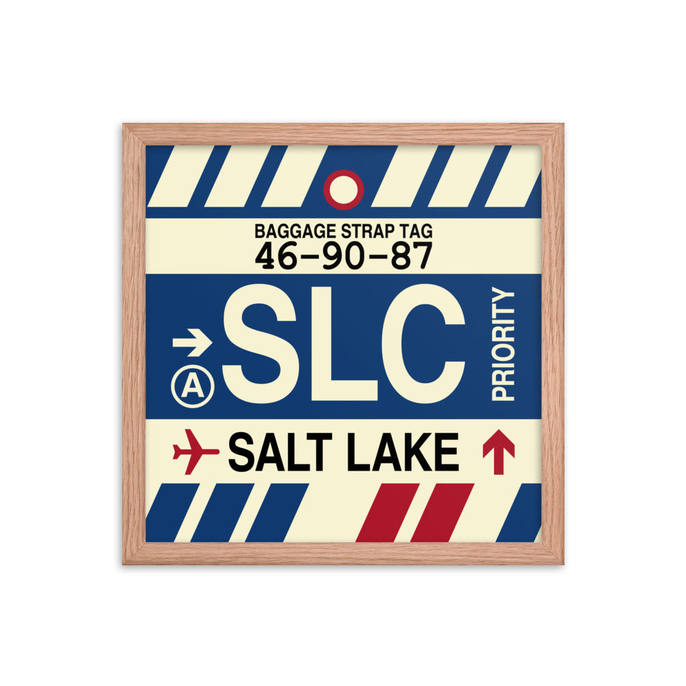 Travel-Themed Framed Print • SLC Salt Lake City • YHM Designs - Image 08