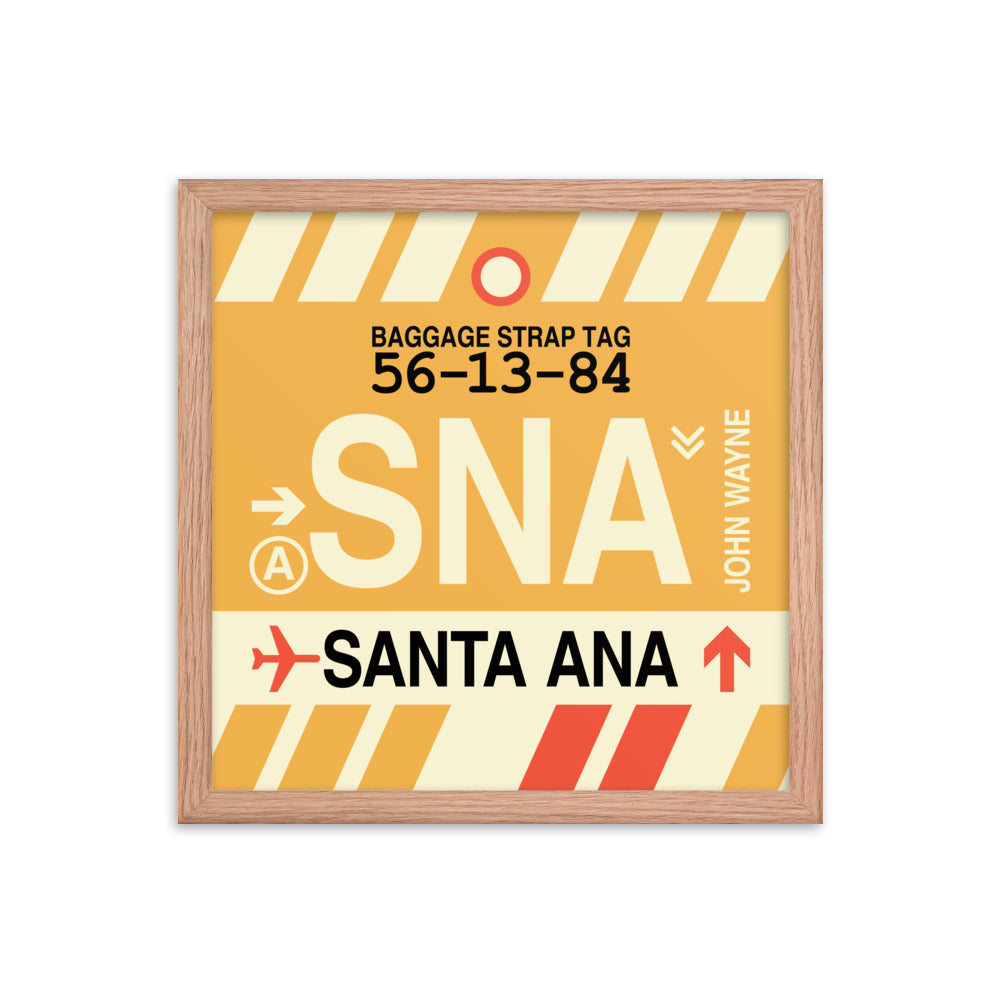 Travel-Themed Framed Print • SNA Santa Ana Souvenir • YHM Designs - Image 08