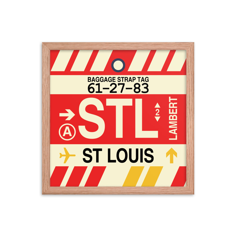 Travel-Themed Framed Print • STL St. Louis • YHM Designs - Image 08