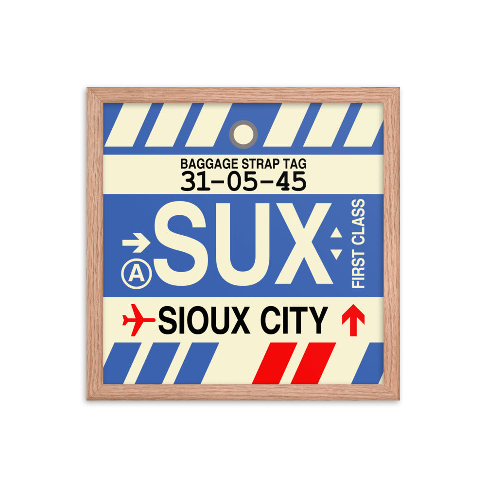 Travel-Themed Framed Print • SUX Sioux City • YHM Designs - Image 08