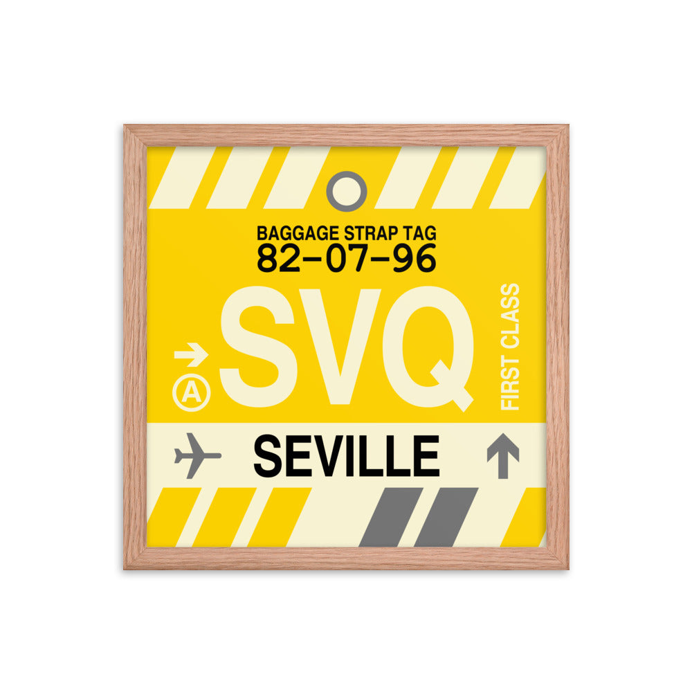 Travel-Themed Framed Print • SVQ Seville • YHM Designs - Image 08