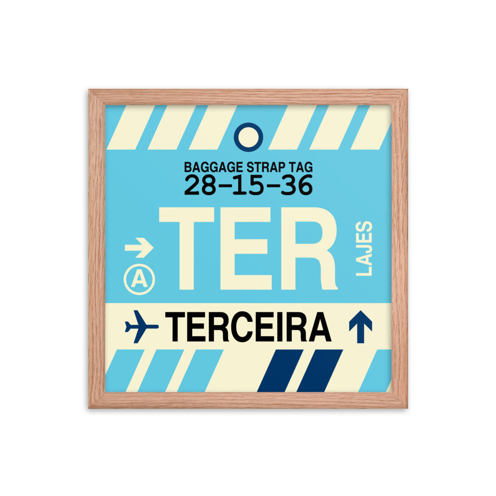 Travel-Themed Framed Print • TER Terceira • YHM Designs - Image 08