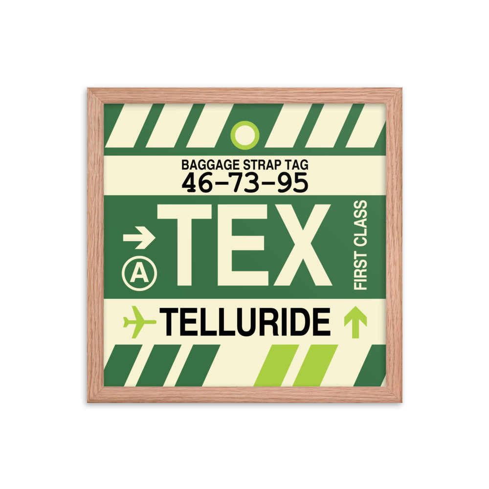 Travel-Themed Framed Print • TEX Telluride • YHM Designs - Image 08