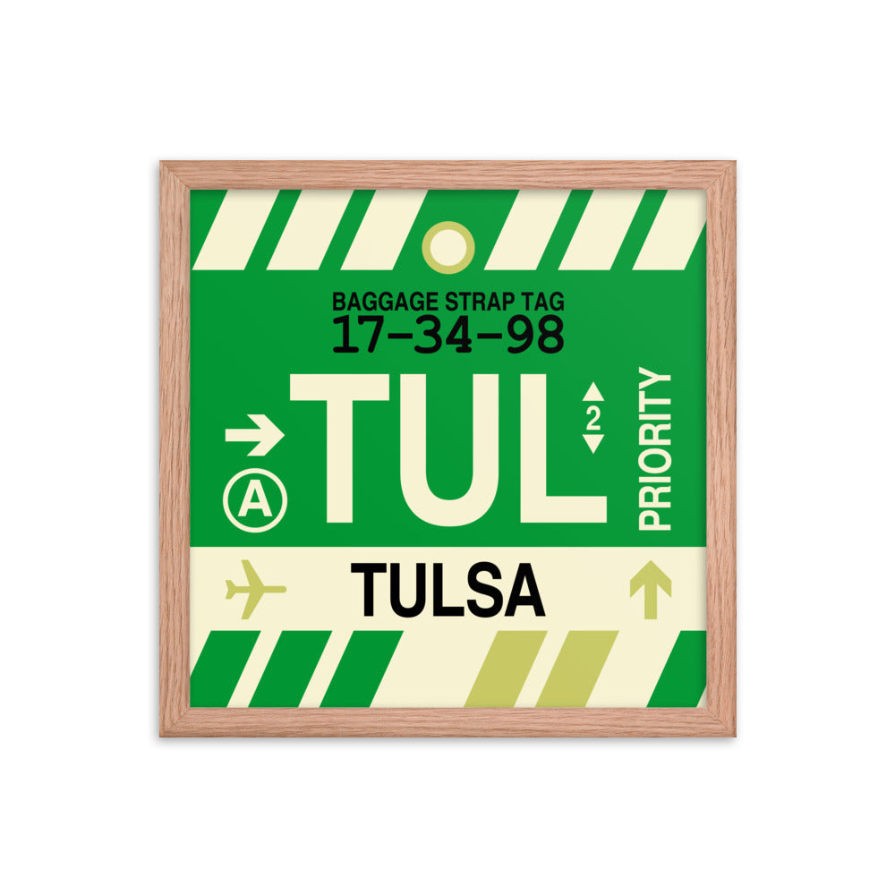 Travel-Themed Framed Print • TUL Tulsa • YHM Designs - Image 08