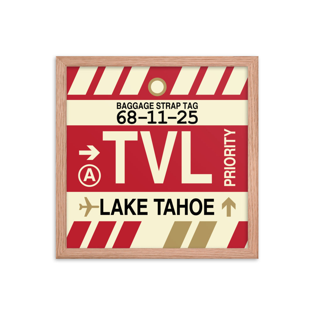 Travel-Themed Framed Print • TVL Lake Tahoe • YHM Designs - Image 08