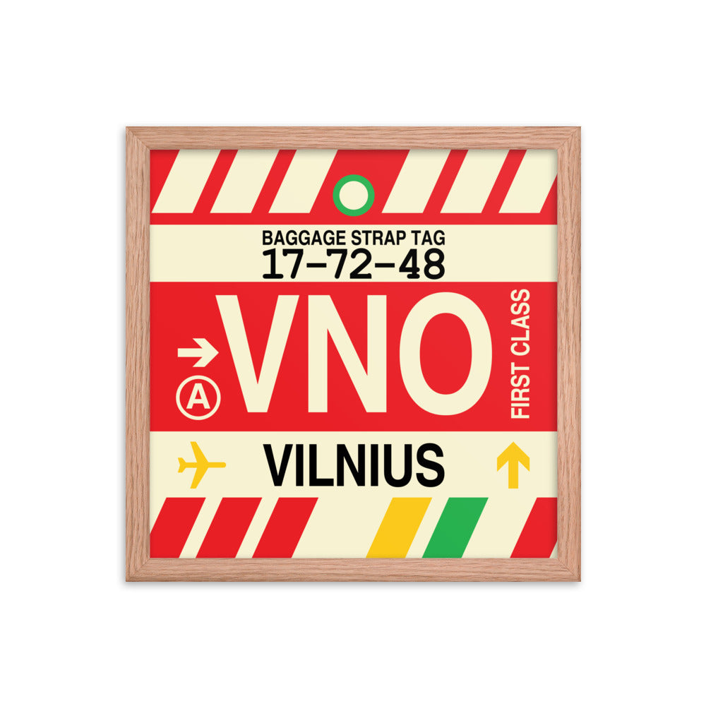 Travel-Themed Framed Print • VNO Vilnius • YHM Designs - Image 08
