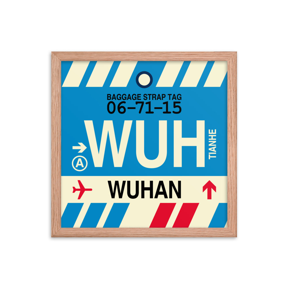 Travel-Themed Framed Print • WUH Wuhan • YHM Designs - Image 08