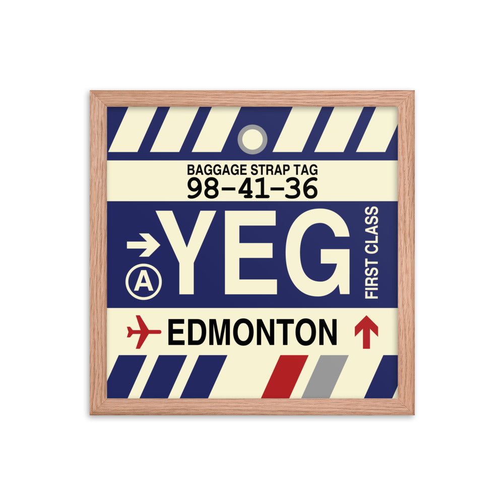 Travel-Themed Framed Print • YEG Edmonton • YHM Designs - Image 08