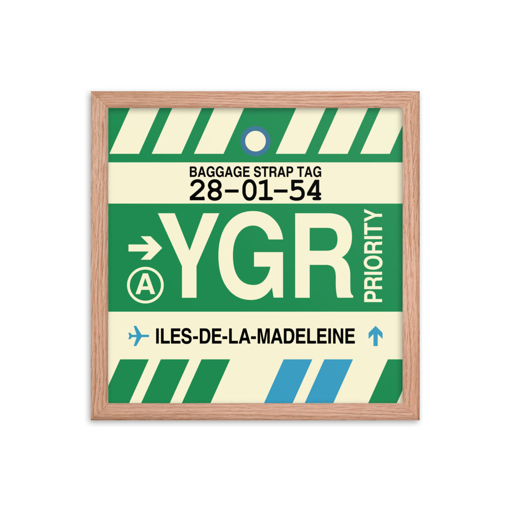 Travel-Themed Framed Print • YGR Îles-de-la-Madeleine Souvenir • YHM Designs - Image 08
