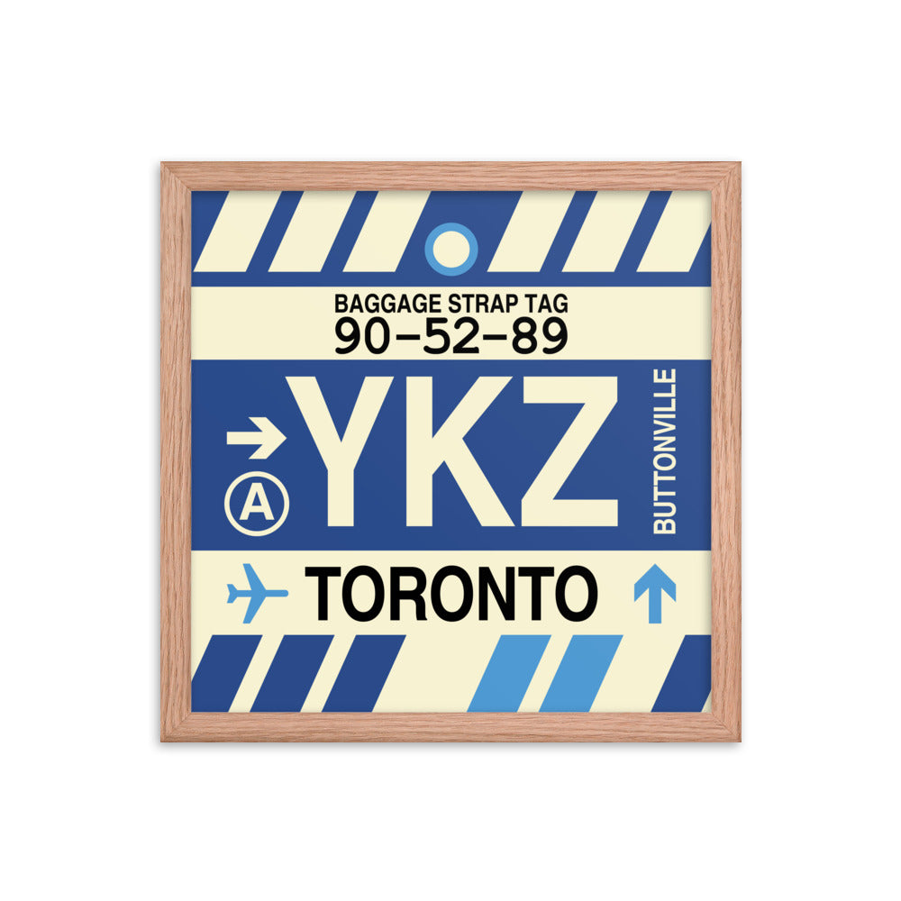 Travel-Themed Framed Print • YKZ Toronto • YHM Designs - Image 08