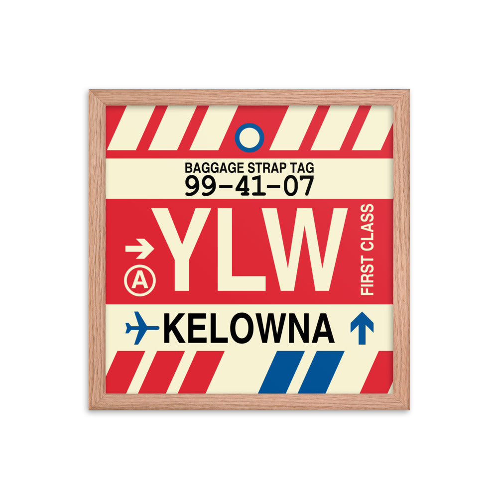 Travel-Themed Framed Print • YLW Kelowna • YHM Designs - Image 08