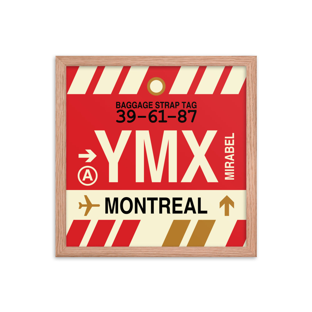 Travel-Themed Framed Print • YMX Montreal • YHM Designs - Image 08