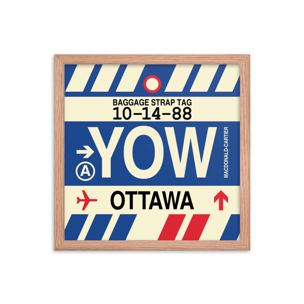 Travel-Themed Framed Print • YOW Ottawa • YHM Designs - Image 08