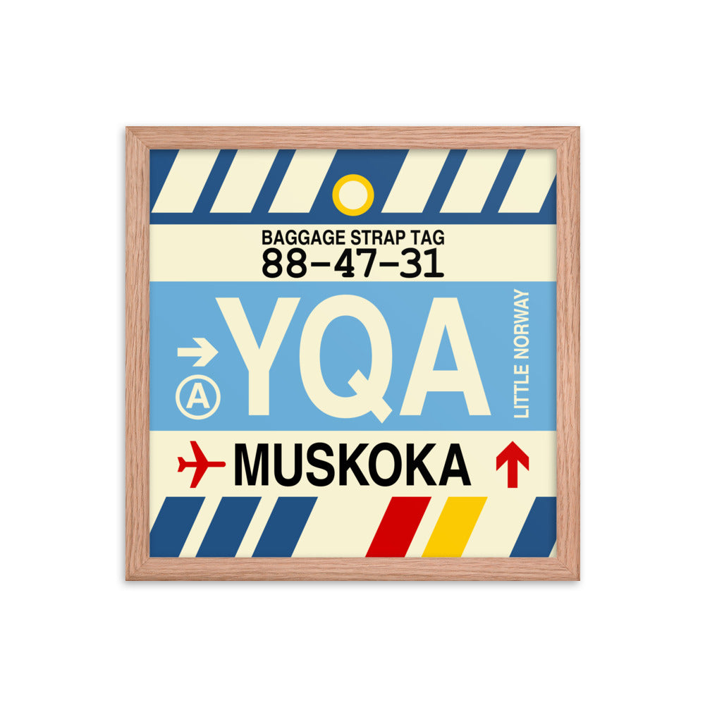 Travel-Themed Framed Print • YQA Muskoka • YHM Designs - Image 08
