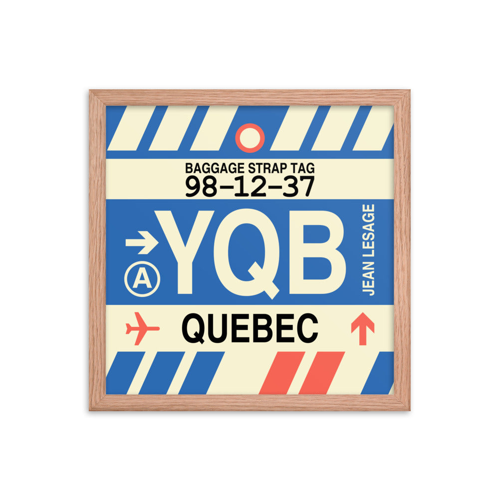 Travel-Themed Framed Print • YQB Quebec City • YHM Designs - Image 08