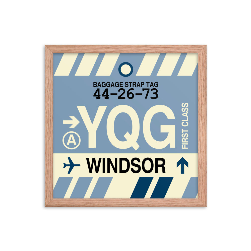 Travel-Themed Framed Print • YQG Windsor • YHM Designs - Image 08