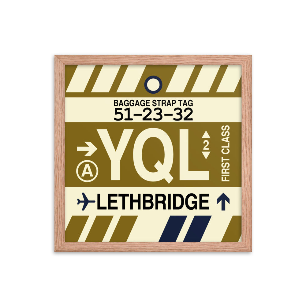 Travel-Themed Framed Print • YQL Lethbridge • YHM Designs - Image 08