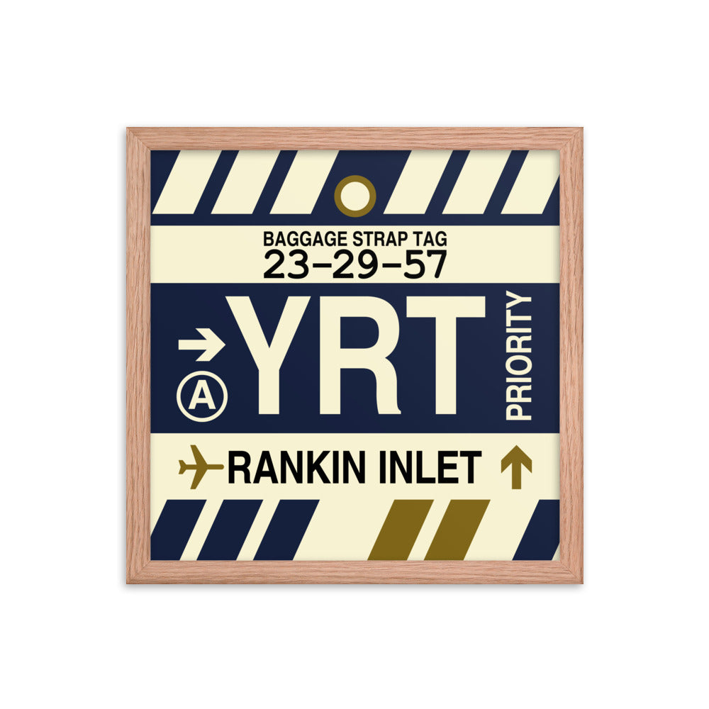 Travel-Themed Framed Print • YRT Rankin Inlet • YHM Designs - Image 08