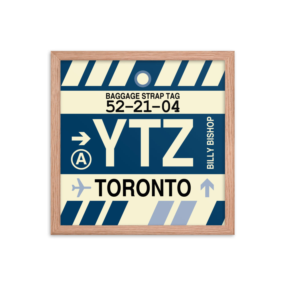 Travel-Themed Framed Print • YTZ Toronto • YHM Designs - Image 08
