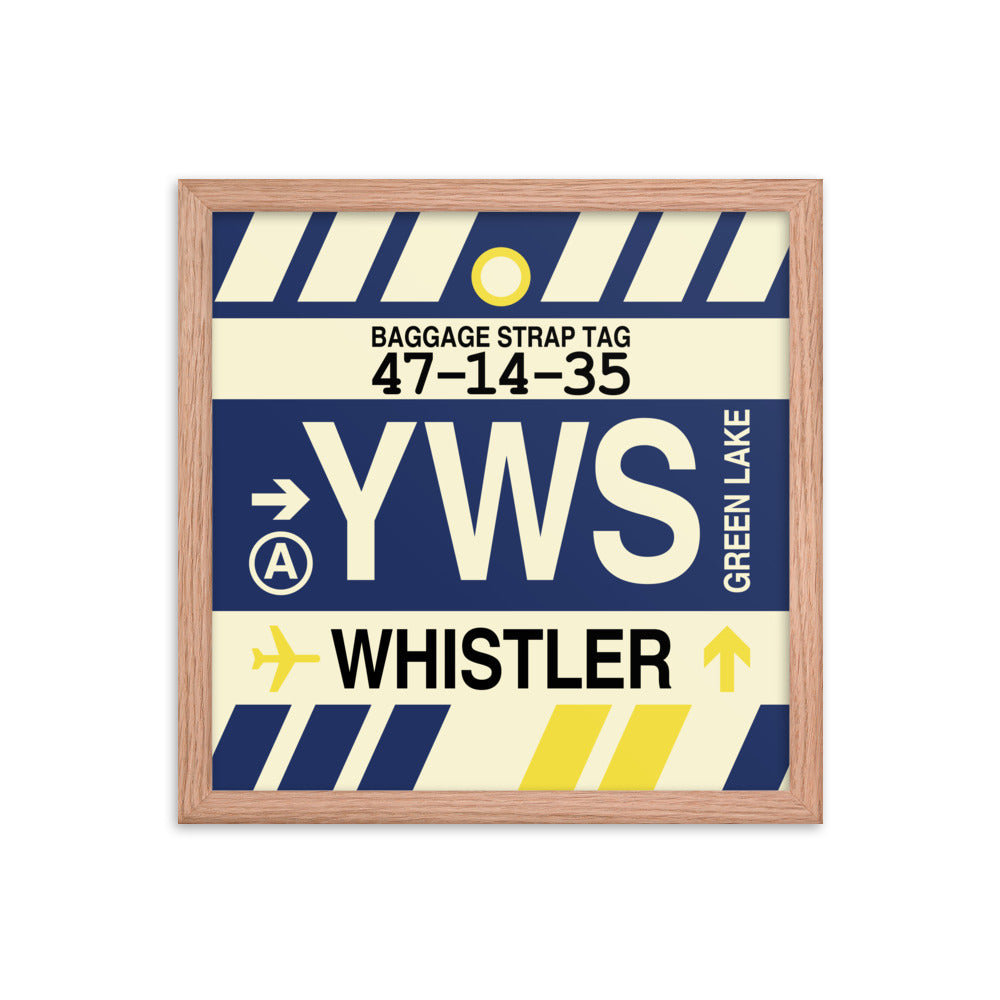 Travel-Themed Framed Print • YWS Whistler • YHM Designs - Image 08