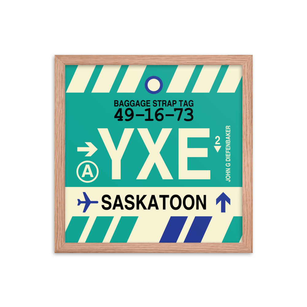 Travel-Themed Framed Print • YXE Saskatoon • YHM Designs - Image 08