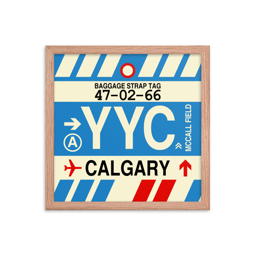 Travel-Themed Framed Print • YYC Calgary • YHM Designs - Image 08