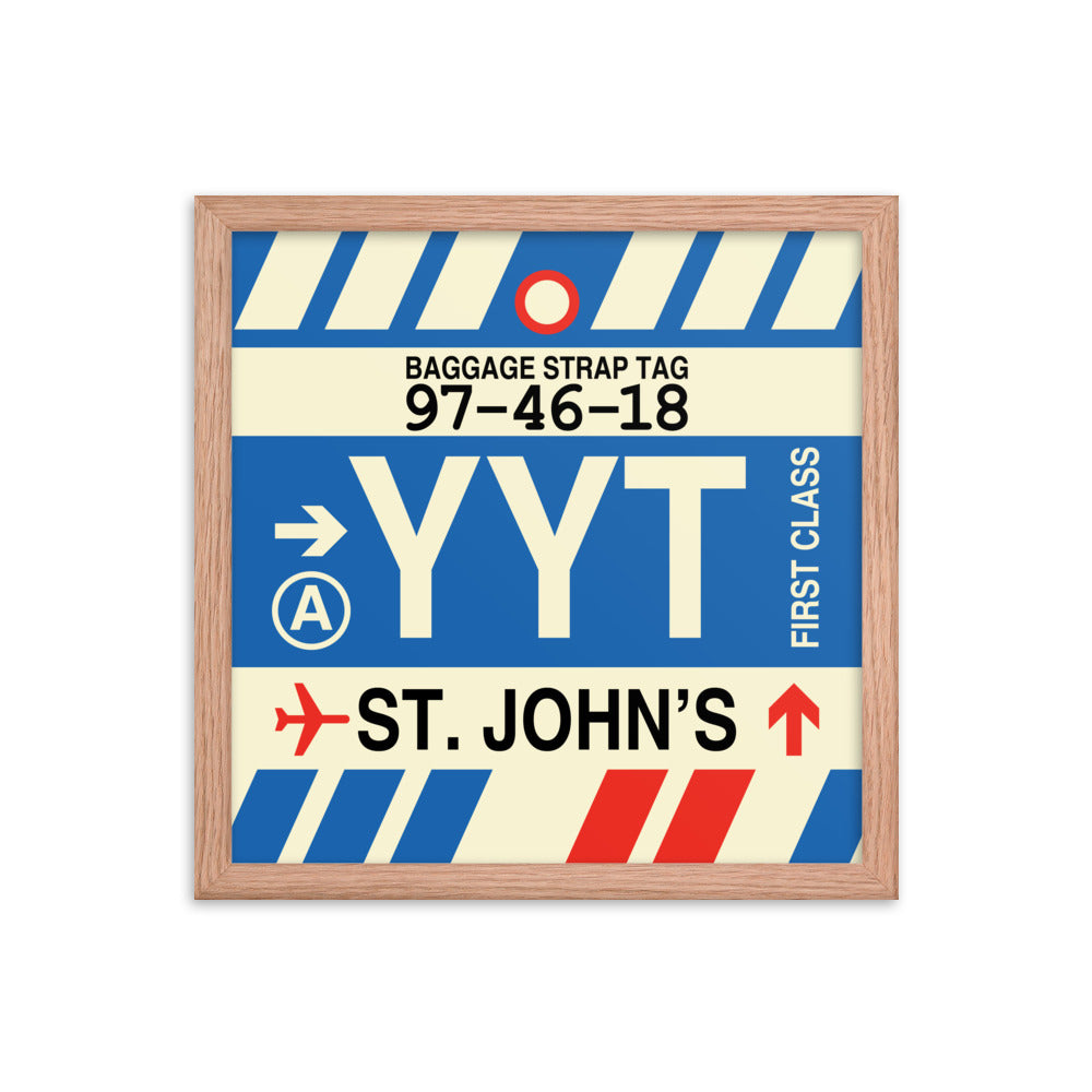 Travel-Themed Framed Print • YYT St. John's • YHM Designs - Image 08