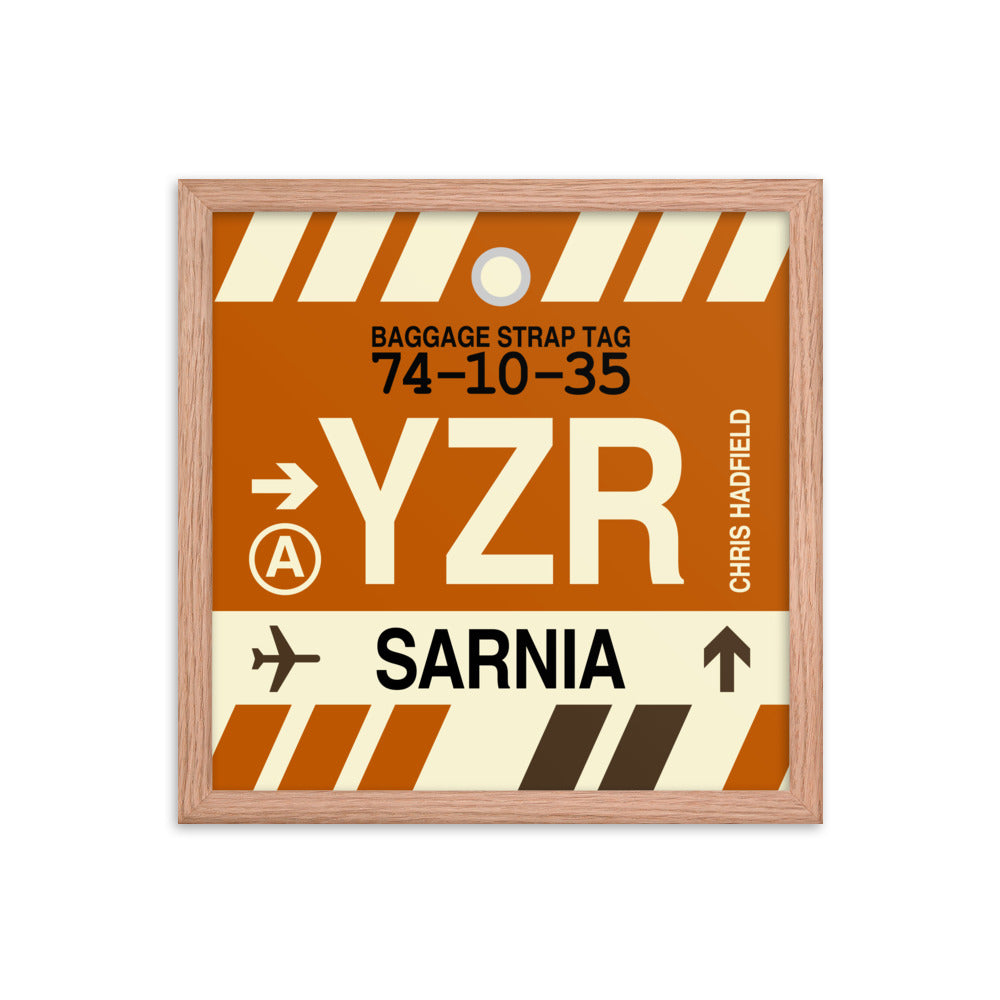 Travel-Themed Framed Print • YZR Sarnia Souvenir • YHM Designs - Image 08