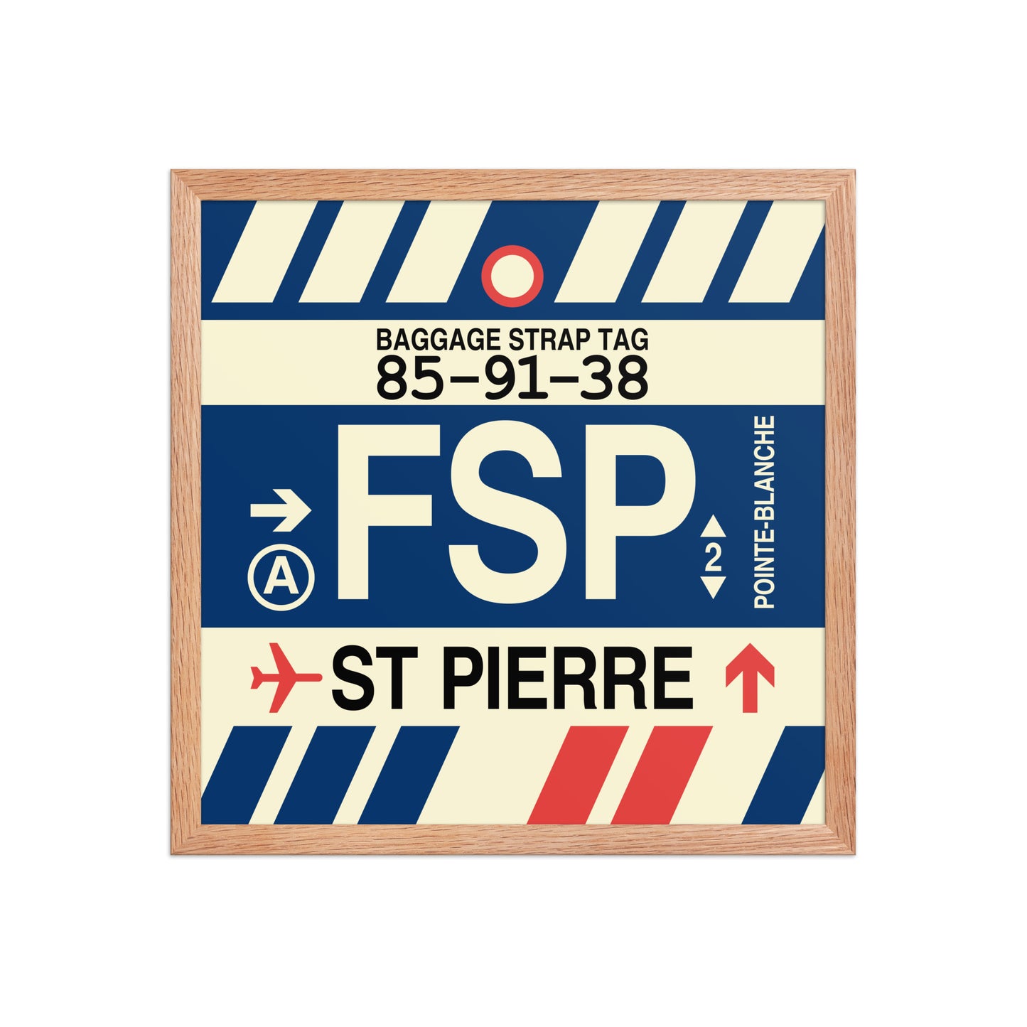 Travel-Themed Framed Print • FSP St-Pierre Souvenir • YHM Designs - Image 09