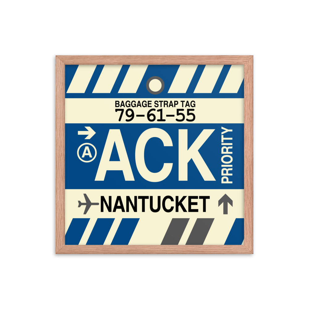 Travel-Themed Framed Print • ACK Nantucket • YHM Designs - Image 09