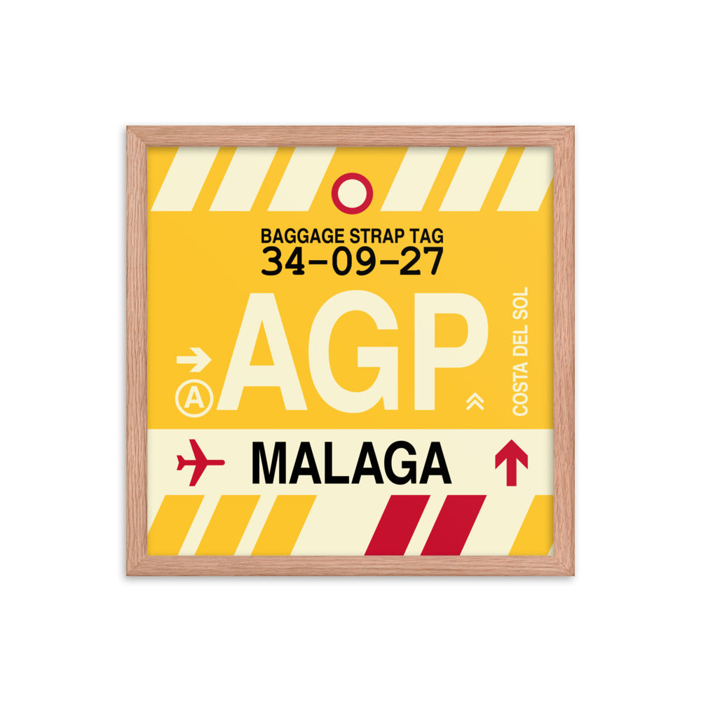 Travel-Themed Framed Print • AGP Malaga • YHM Designs - Image 09