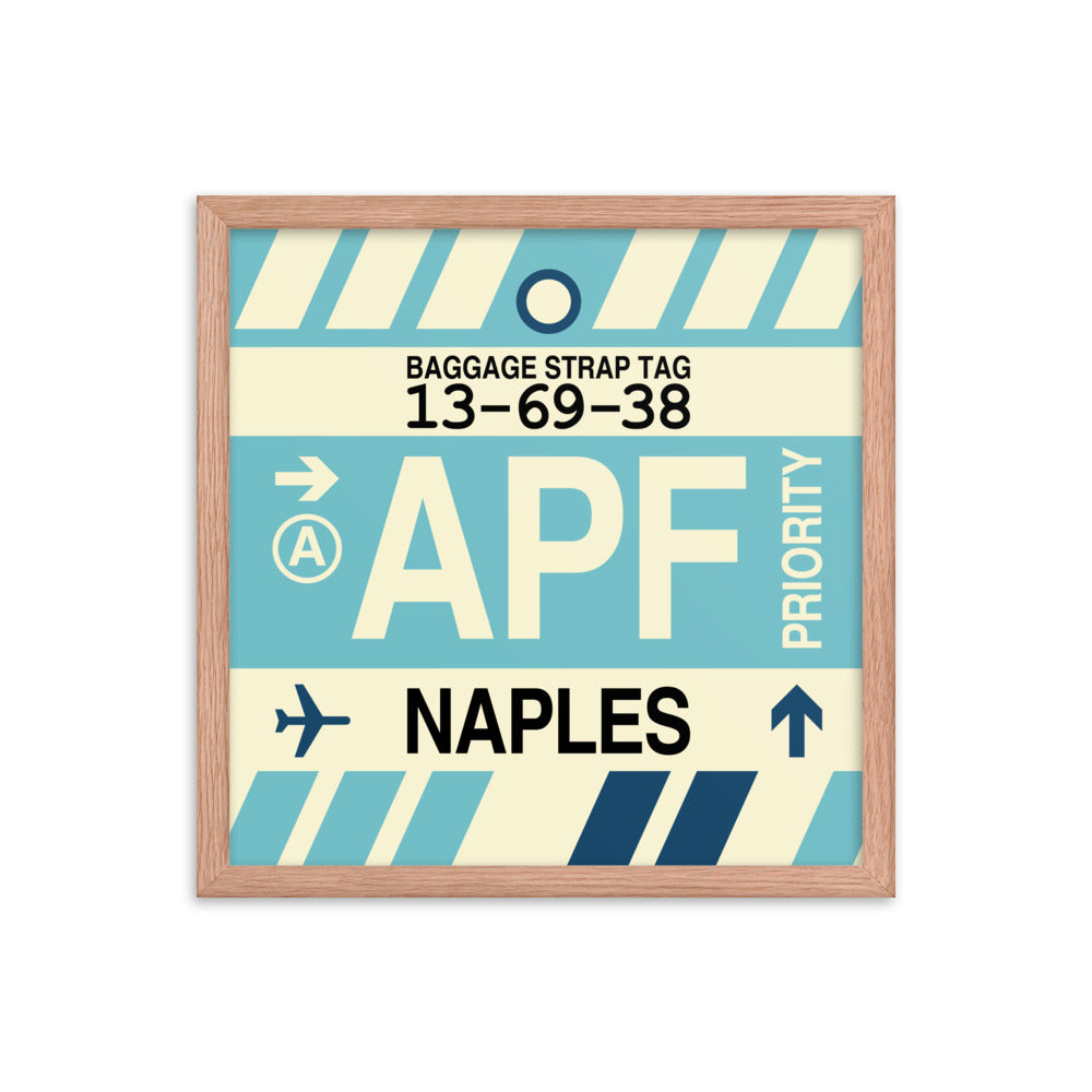 Travel-Themed Framed Print • APF Naples Souvenir • YHM Designs - Image 09