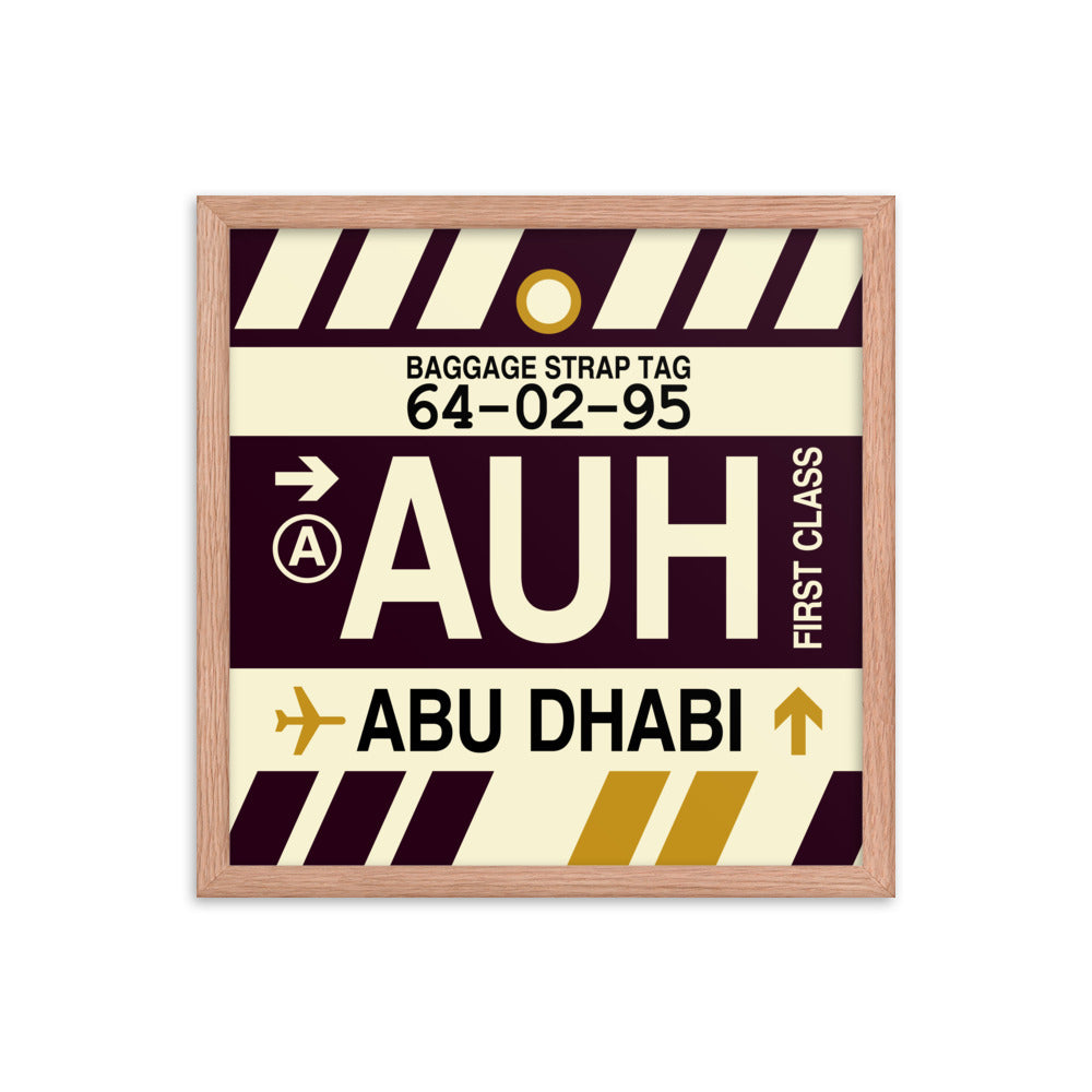 Travel-Themed Framed Print • AUH Abu Dhabi • YHM Designs - Image 09