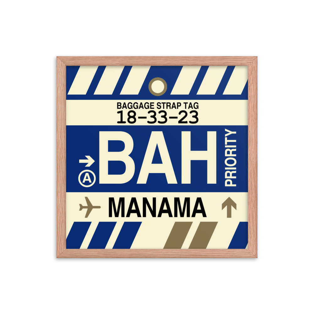 Travel-Themed Framed Print • BAH Manama • YHM Designs - Image 09