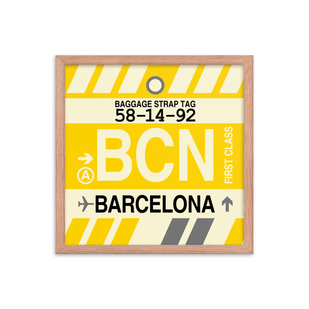 Travel-Themed Framed Print • BCN Barcelona • YHM Designs - Image 09
