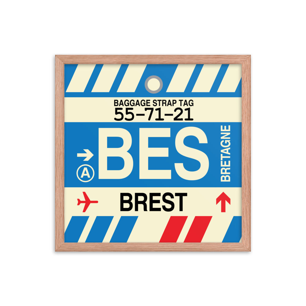 Travel-Themed Framed Print • BES Brest • YHM Designs - Image 09