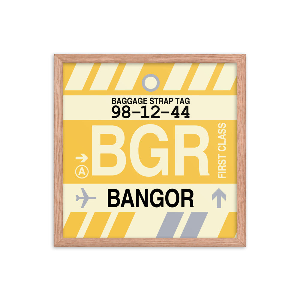 Travel-Themed Framed Print • BGR Bangor • YHM Designs - Image 09