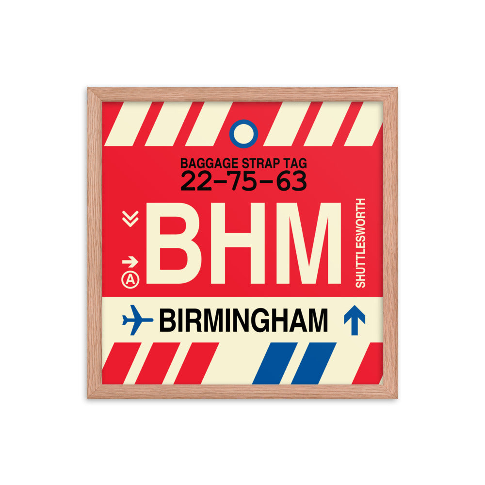 Travel-Themed Framed Print • BHM Birmingham • YHM Designs - Image 09