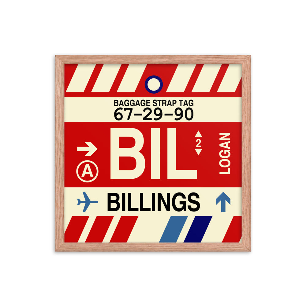 Travel-Themed Framed Print • BIL Billings Souvenir • YHM Designs - Image 09