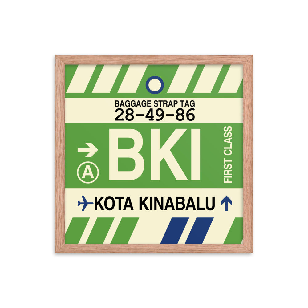 Travel-Themed Framed Print • BKI Kota Kinabalu • YHM Designs - Image 09